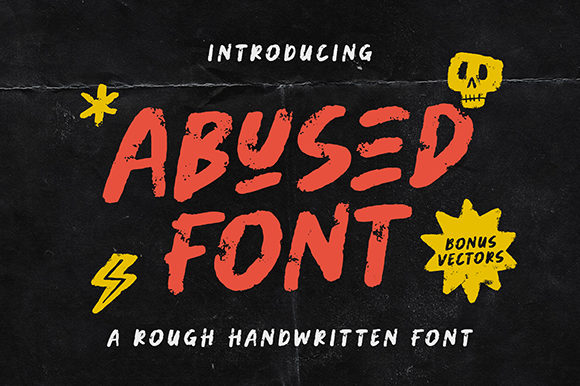 Abused: A Bold Display Font