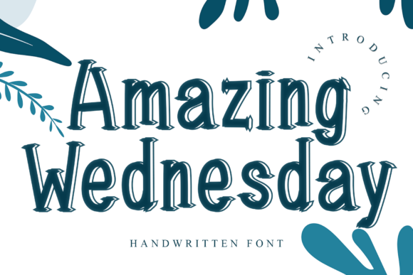 Amazing Wednesday: A Font for Impact