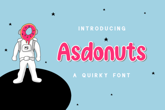 Asdonuts: A Cute Display Font