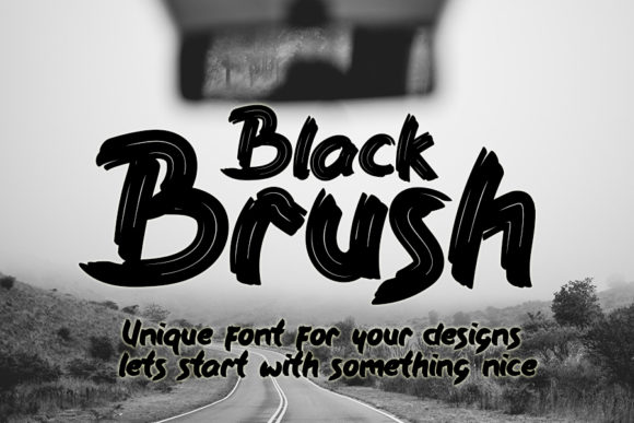 Black Brush Font for Creative Makers