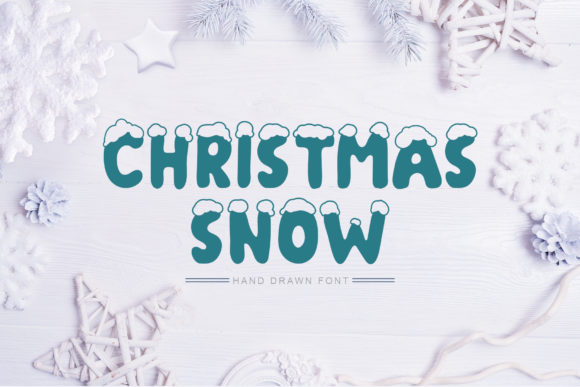 Christmas Snow Font for Creative Projects