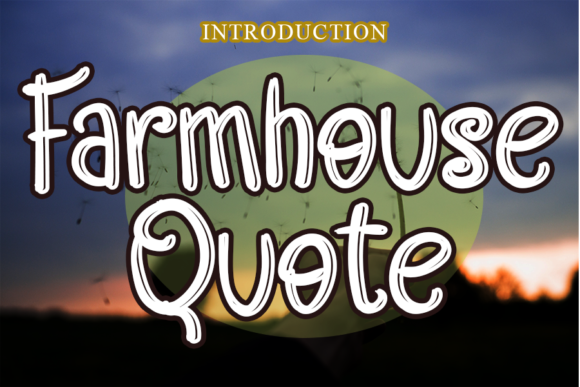 Farmhouse Quote Font
