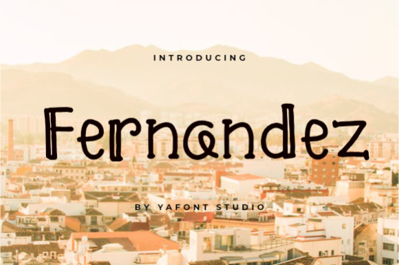 Fernandez: A Bold Display Font