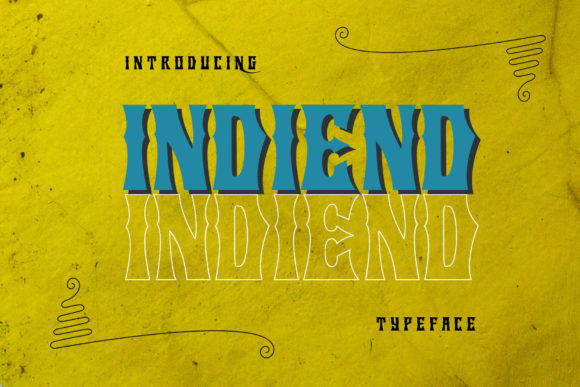 Indiend: A Bold Font for Business Branding