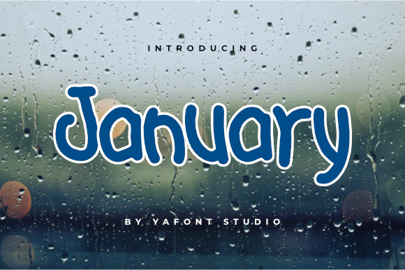 January: A Quirky Display Font