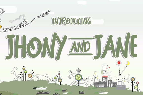 Jhony and Jane: A Bold Display Font for Web Design