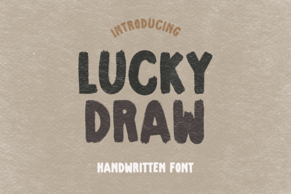 Lucky Draw Font for Business Branding