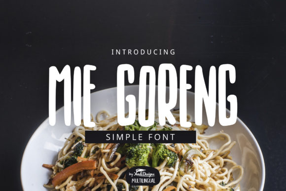 Mie Goreng: Bold Font for Digital Campaigns