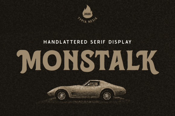 Monstalk: A Bold Display Font for Editorial Design