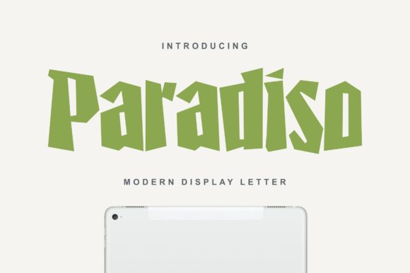 Paradiso: A Bold Display Font for Urban Design