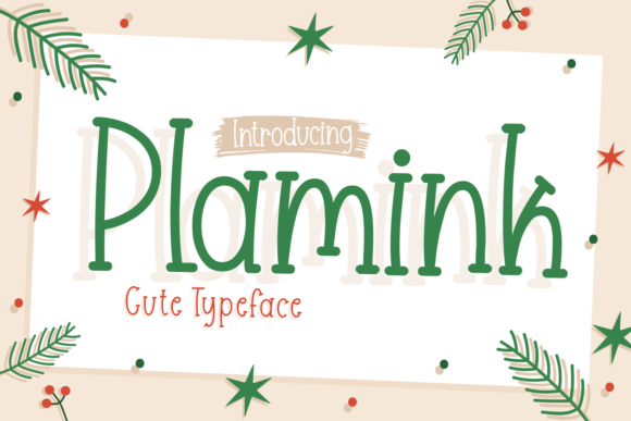 Plamink: A Quirky Display Font for Creative Projects