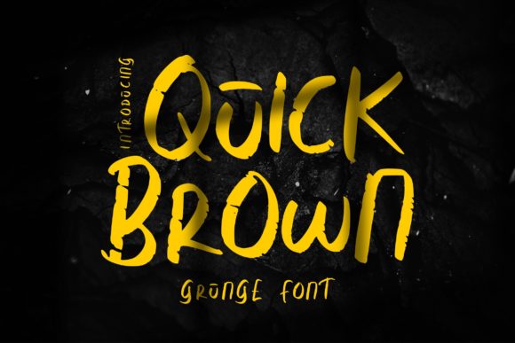 Quick Brown: A Bold Display Font for Creative Projects