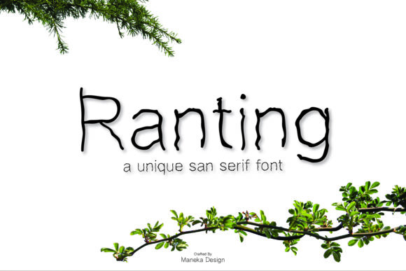 Ranting: A Spectacular Display Font