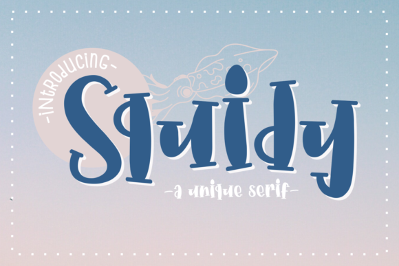 Squidy: A Fun Display Font