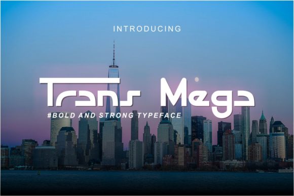 Trans Mega: A Bold Display Font for Editorial Design